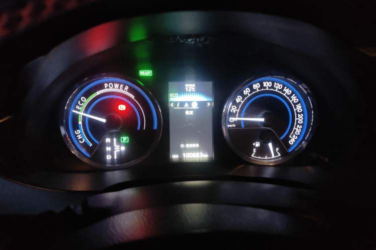Used Toyota Levin 2016 Dual-Engine 1.8H GS E-CVT Elite Model with Sunroof Instrument Cluster