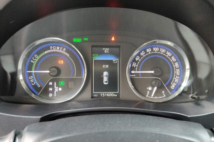 Used Toyota Levin 2016 Dual-Engine 1.8H GS E-CVT Elite Model with Sunroof Instrument Cluster