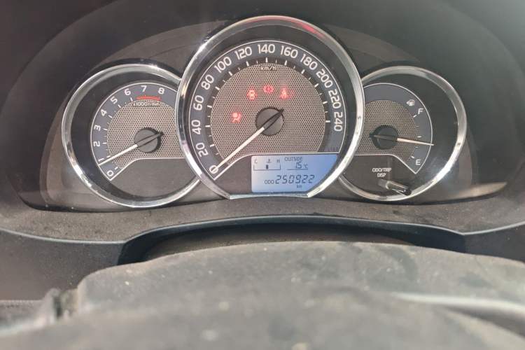 Used Toyota Levin 2016 1.6G Manual Elite Edition Odometer Close Up