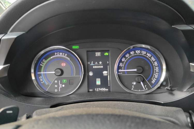 Used Toyota Levin 2016 Dual-Engine 1.8H GS E-CVT Elite Model with Sunroof Instrument Cluster