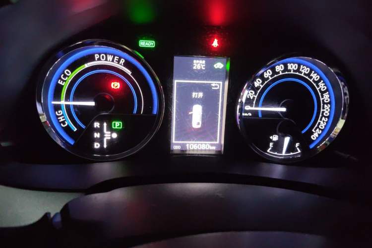 Used Toyota Levin 2016 Dual-Engine 1.8H GS E-CVT Elite Model with Sunroof Instrument Cluster