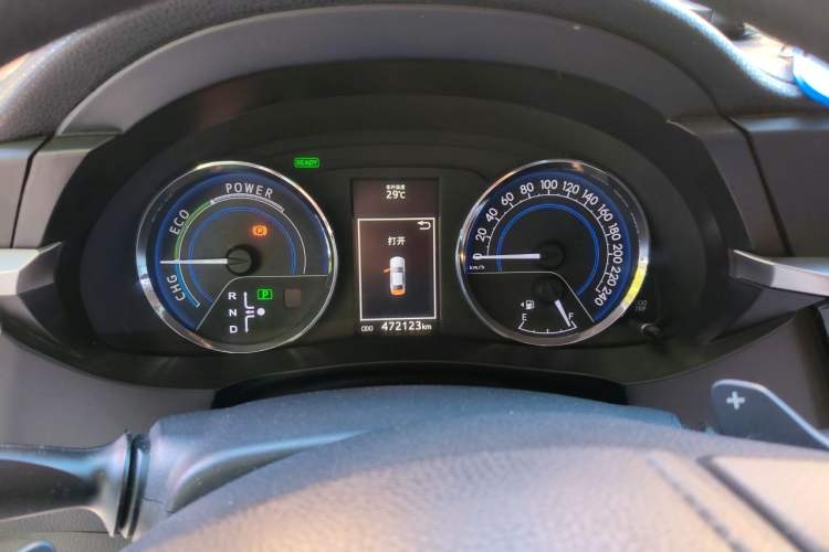 Used Toyota Levin 2016 Dual-Engine 1.8H GS E-CVT Elite Model with Sunroof Instrument Cluster