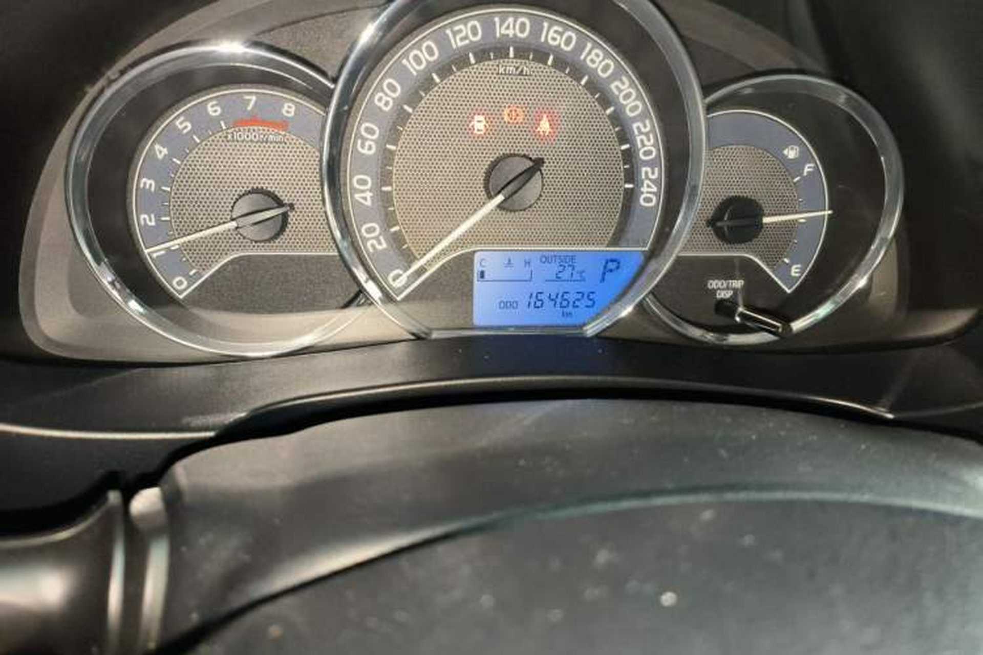 Used Toyota Levin 2016 1.6G CVT Elite Edition Odometer Close Up
