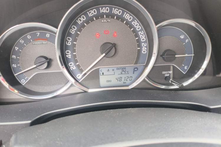 Used Toyota Levin 2016 1.6G-L CVT Leading Edition Odometer Close Up