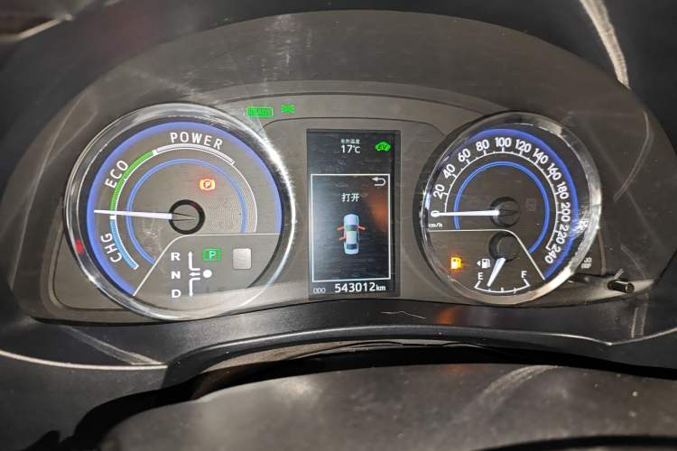 Used Toyota Levin 2016 Dual-Engine 1.8H GS E-CVT Elite Model with Sunroof Instrument Cluster