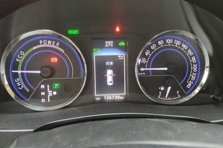 Used Toyota Levin 2016 Dual-Engine 1.8H GS E-CVT Elite Model with Sunroof Instrument Cluster