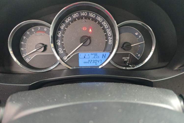 Used Toyota Levin 2016 1.6G CVT Elite Edition Odometer Close Up
