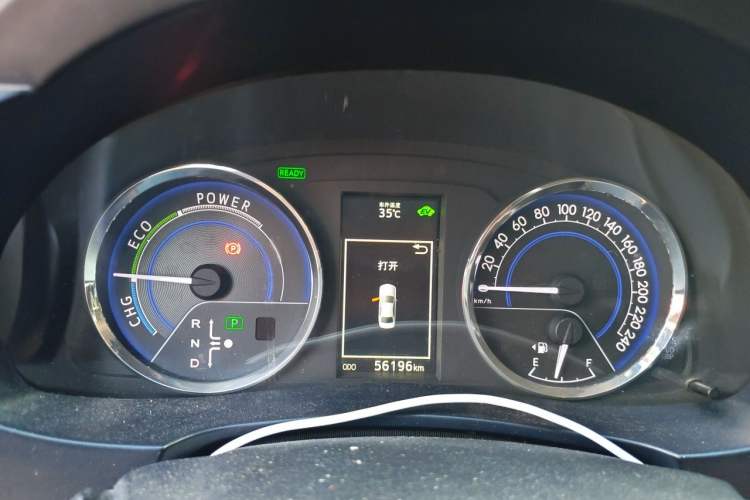 Used Toyota Levin 2016 Dual-Engine 1.8H GS E-CVT Elite Model with Sunroof Instrument Cluster