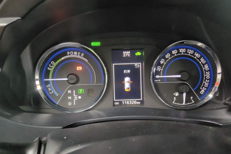 Used Toyota Levin 2016 Dual-Engine 1.8H GS E-CVT Elite Model with Sunroof Instrument Cluster