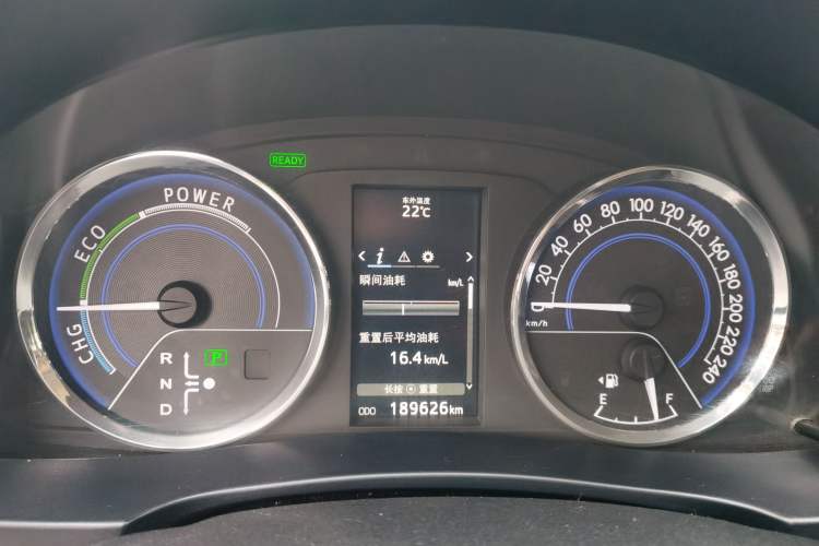 Used Toyota Levin 2016 Dual-Engine 1.8H GS E-CVT Elite Model with Sunroof Instrument Cluster