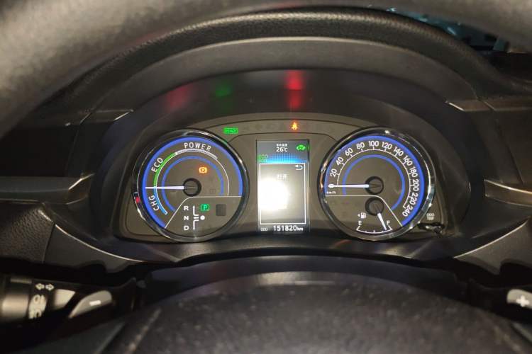 Used Toyota Levin 2016 Dual-Engine 1.8H GS E-CVT Elite Model with Sunroof Instrument Cluster