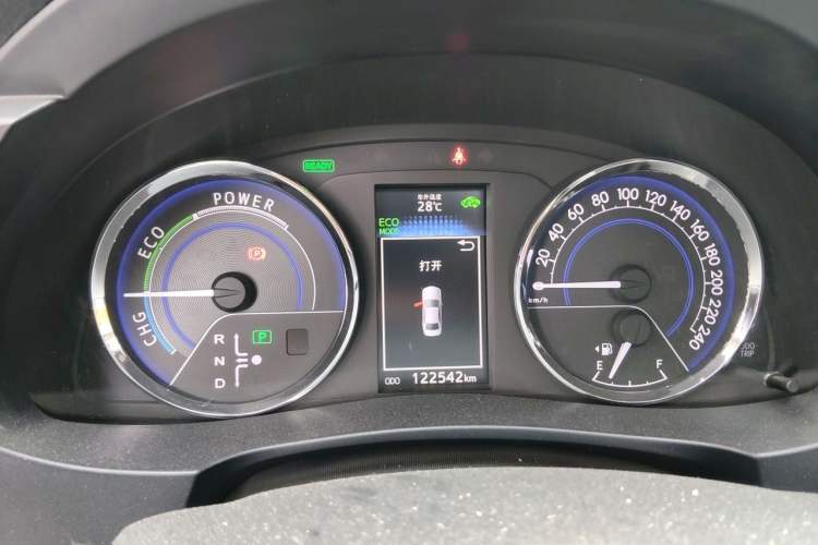 Used Toyota Levin 2016 Dual-Engine 1.8H GS E-CVT Elite Model with Sunroof Instrument Cluster