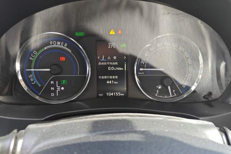 Used Toyota Levin 2016 Dual-Engine 1.8H GS E-CVT Elite Model with Sunroof Instrument Cluster