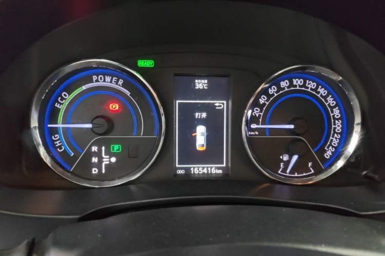Used Toyota Levin 2016 Dual-Engine 1.8H GS E-CVT Elite Model with Sunroof Instrument Cluster