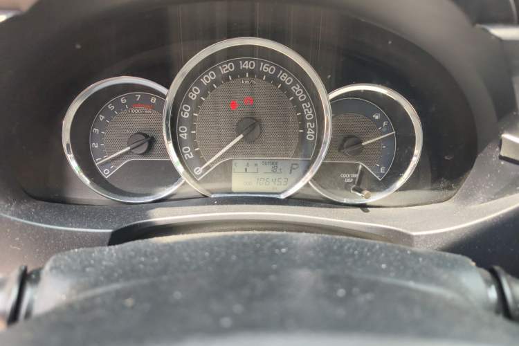 Used Toyota Levin 2016 1.6G CVT Elite Edition Odometer Close Up