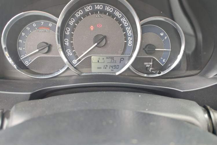 Used Toyota Levin 2016 1.6G CVT Elite Edition Odometer Close Up