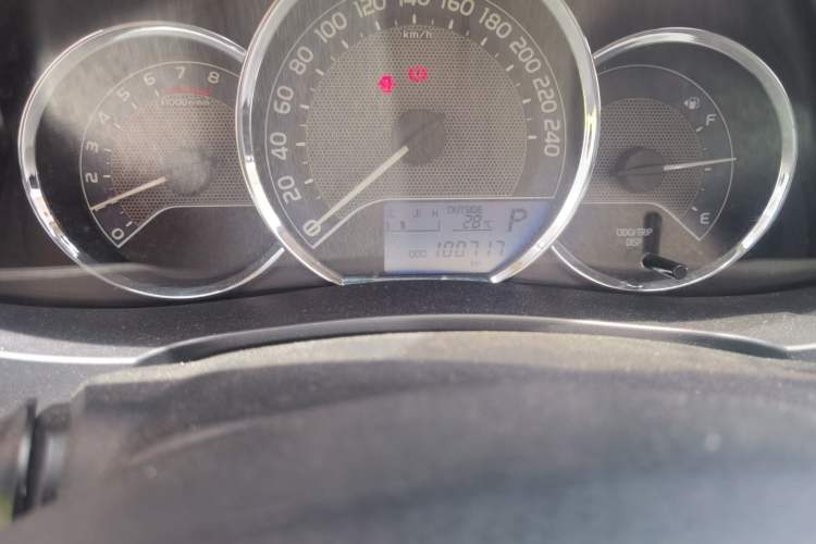 Used Toyota Levin 2016 1.6G CVT Elite Edition Odometer Close Up