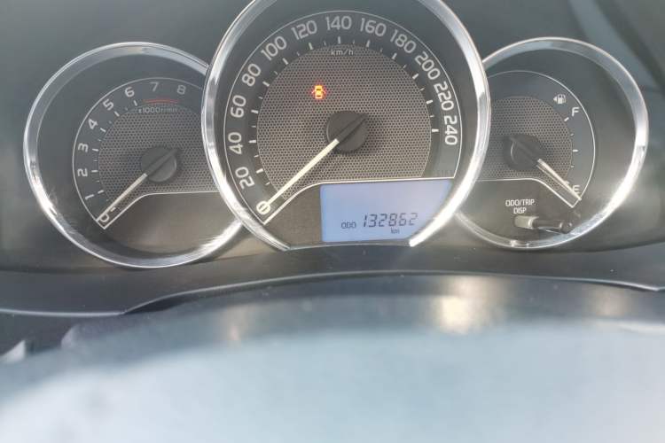 Used Toyota Levin 2016 1.6G Manual Elite Edition Odometer Close Up
