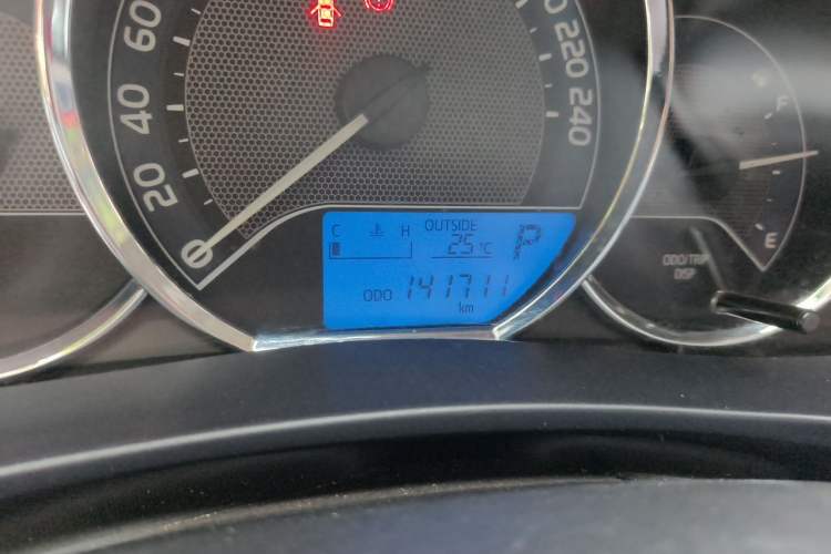 Used Toyota Levin 2016 1.6G CVT Elite Edition Odometer Close Up