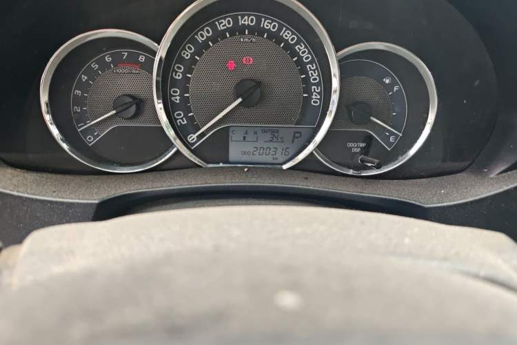 Used Toyota Levin 2016 1.6G CVT Elite Edition Odometer Close Up