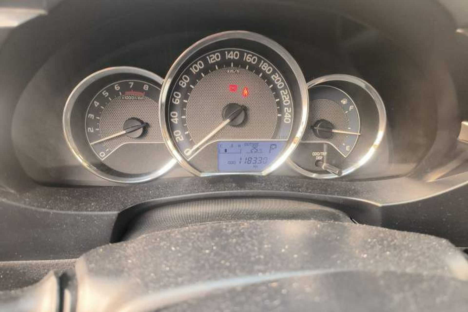 Used Toyota Levin 2016 1.6G CVT Elite Edition Odometer Close Up