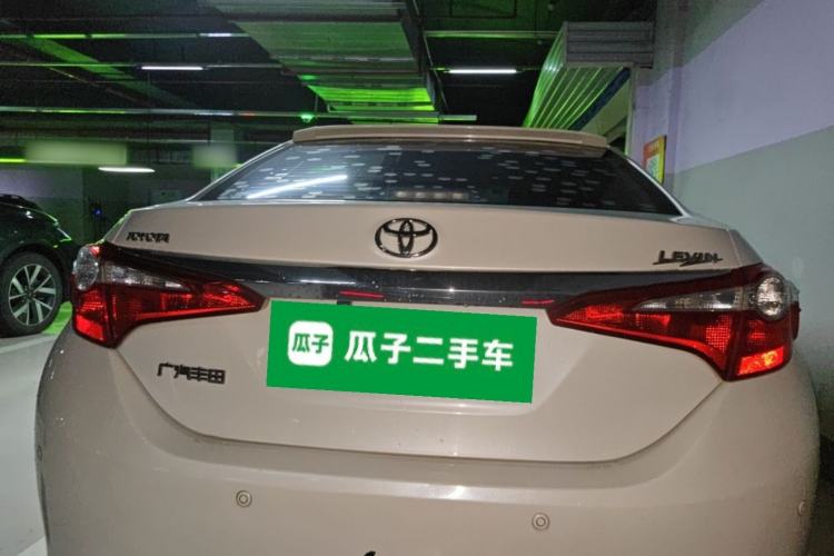 Used Toyota Levin 2016 1.6G-L CVT Leading Edition Rear