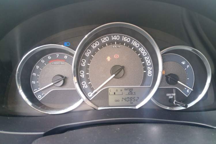 Used Toyota Levin 2017 1.2T E Manual New Edition Odometer Close Up