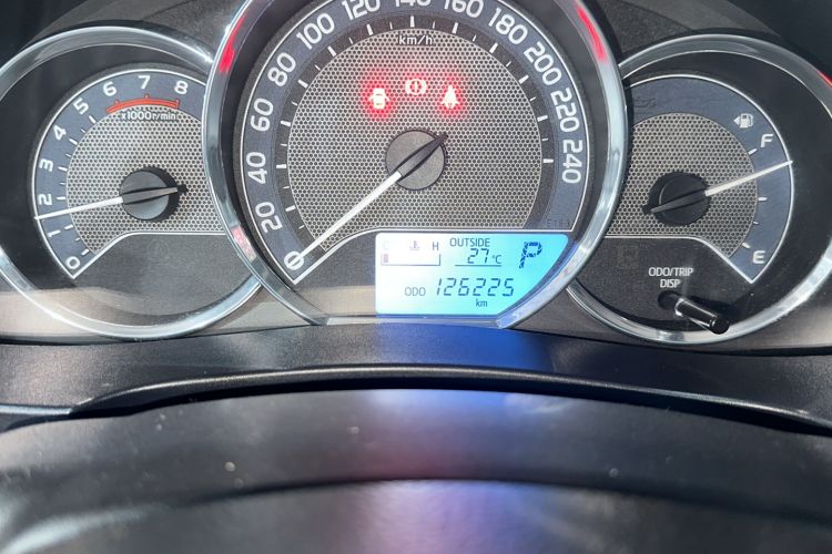 Used Toyota Levin 2017 1.2T G CVT Elite Edition Odometer Close Up