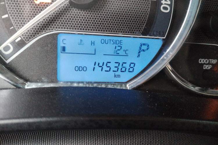 Used Toyota Levin 2017 1.2T G CVT Elite Edition Odometer Close Up