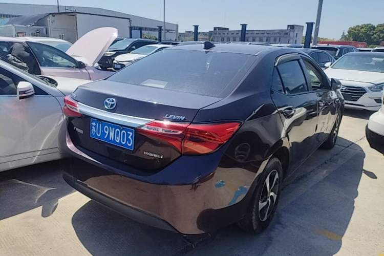 Used Toyota Levin 2017 Revised Dual-Engine 1.8H GS E-CVT Elite Sunroof Version China V Standard Rear Right 45 Deg