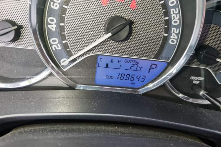 Used Toyota Levin 2017 1.2T G CVT Elite Edition Odometer Close Up