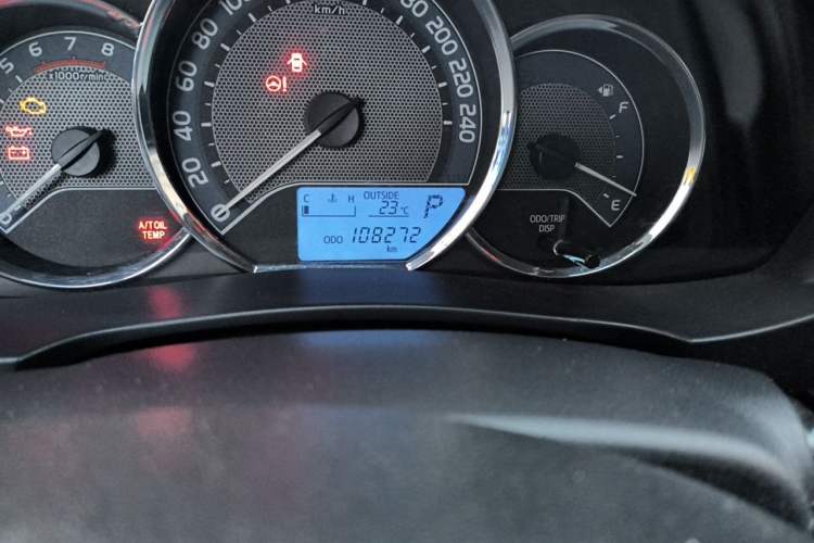 Used Toyota Levin 2017 1.2T G CVT Elite Edition Odometer Close Up