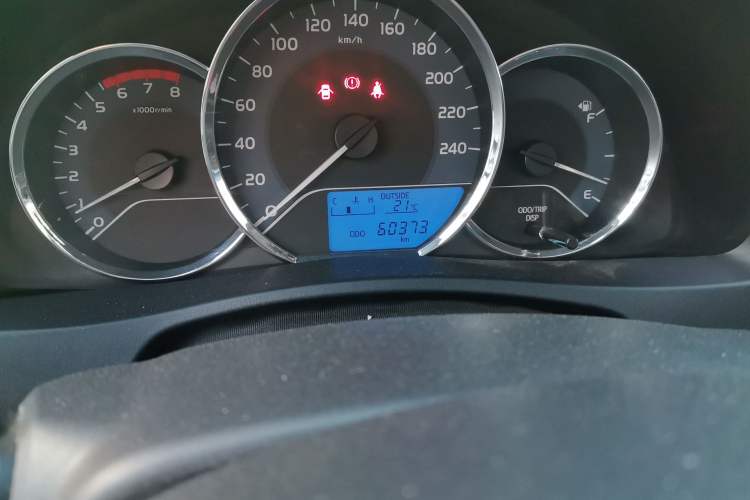 Used Toyota Levin 2017 Revised 185T Manual Elite Edition China V Standard Odometer Close Up