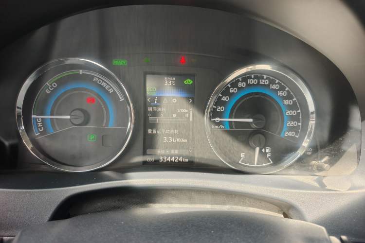 Used Toyota Levin 2017 Revised Dual-Engine 1.8H GS E-CVT Elite Sunroof Version China V Standard Instrument Cluster