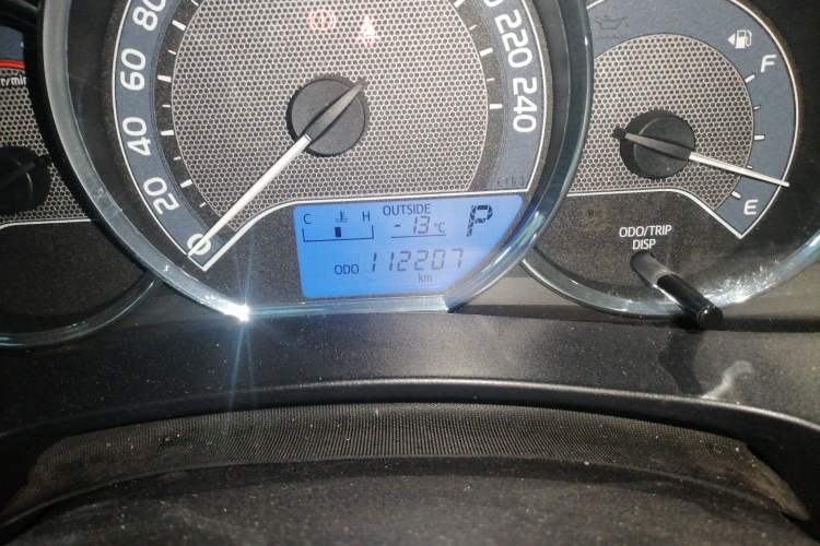 Used Toyota Levin 2017 1.2T G CVT Elite Edition Odometer Close Up
