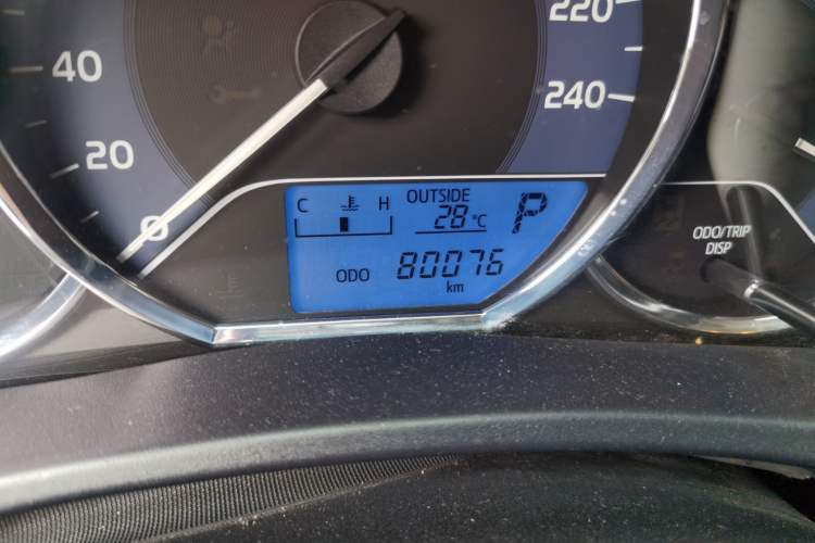 Used Toyota Levin 2017 1.2T G CVT Elite Edition Odometer Close Up