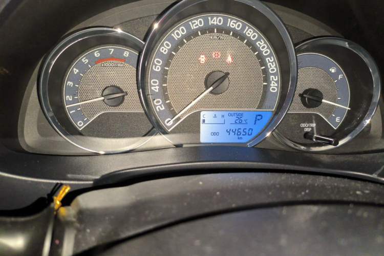 Used Toyota Levin 2017 1.2T G CVT Elite Edition Odometer Close Up