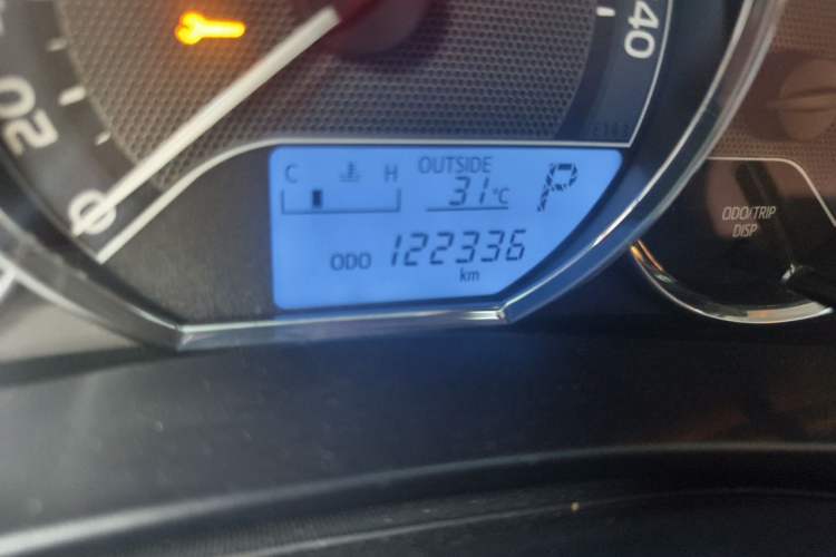 Used Toyota Levin 2017 1.2T G CVT Elite Edition Odometer Close Up