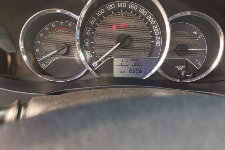 Used Toyota Levin 2017 1.2T G Manual Elite Edition Odometer Close Up