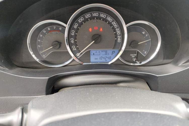 Used Toyota Levin 2017 1.2T G CVT Elite Edition Odometer Close Up
