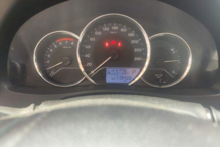 Used Toyota Levin 2017 1.2T G CVT Elite Edition Odometer Close Up