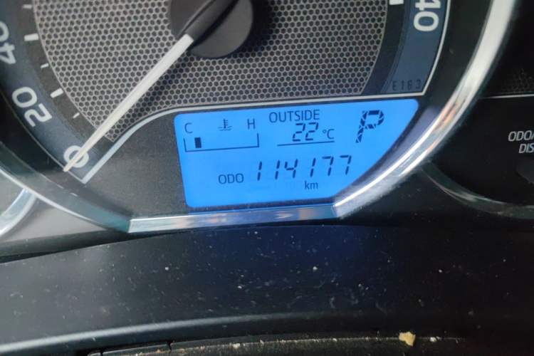 Used Toyota Levin 2017 1.2T G CVT Elite Edition Odometer Close Up