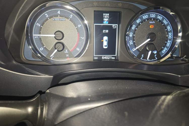 Used Toyota Levin 2017 1.8GS CVT Elite Edition Odometer Close Up