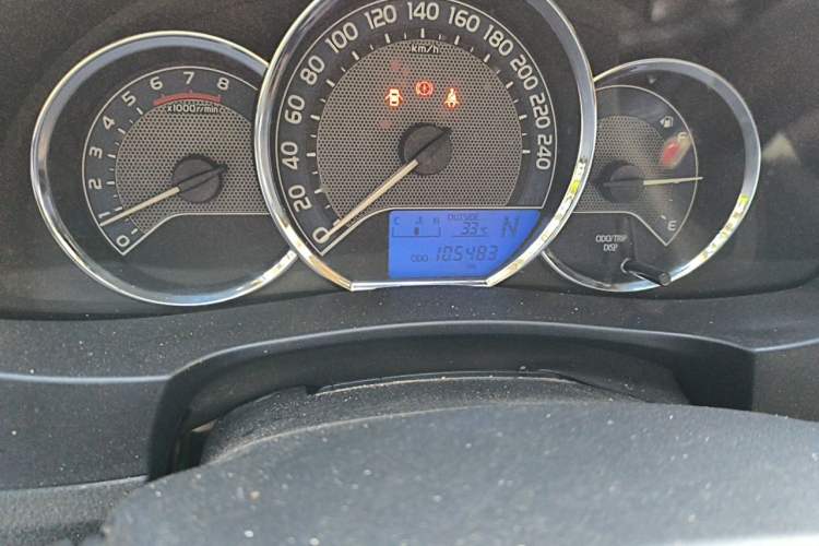 Used Toyota Levin 2017 1.2T G CVT Elite Edition Odometer Close Up