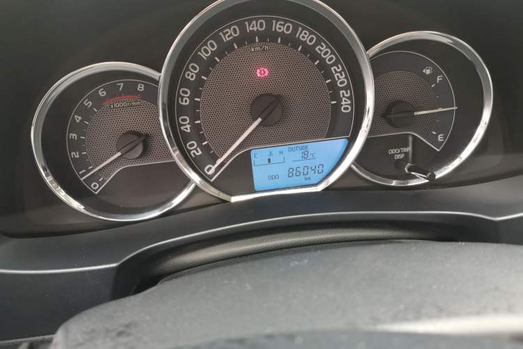 Used Toyota Levin 2017 1.2T G Manual Elite Edition Odometer Close Up
