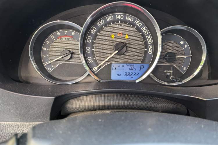 Used Toyota Levin 2017 1.2T G CVT Elite Edition Odometer Close Up