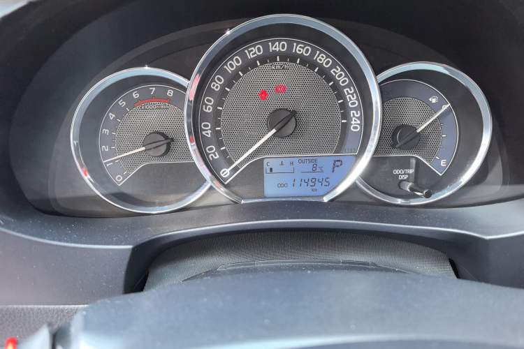 Used Toyota Levin 2017 1.2T G CVT Elite Edition Odometer Close Up
