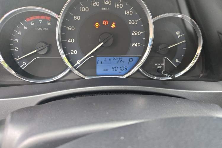 Used Toyota Levin 2018 185T CVT Luxury Edition Odometer Close Up