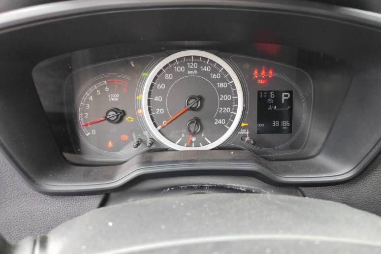 Used Toyota Levin 2021 185T CVT Entry-Level Version Odometer Close Up