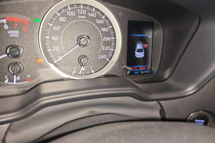 Used Toyota Levin 2021 185T CVT Sport Edition Odometer Close Up